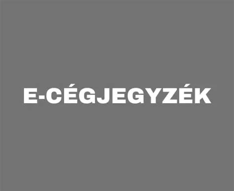 e cegjegyzek ingyenes.